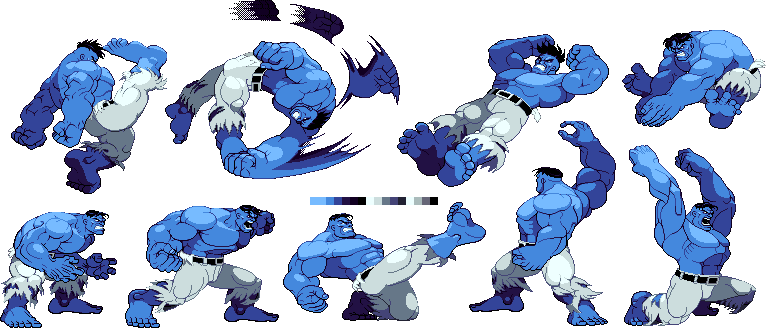 Hulk - blue-white by minty